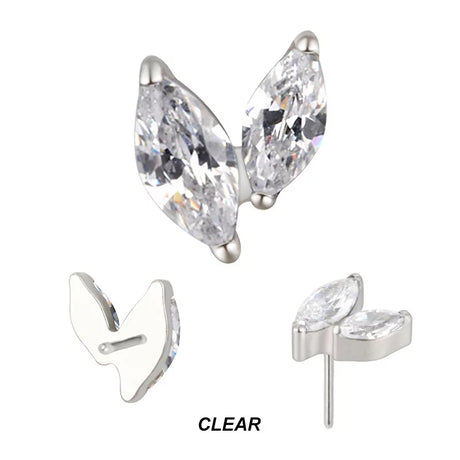 Titano auskarų patarimai su cirkoniu