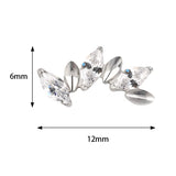 Titano žiedas alternatyvus markizės formos