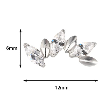 Titanium Ring Alternate Marquise - BVShop