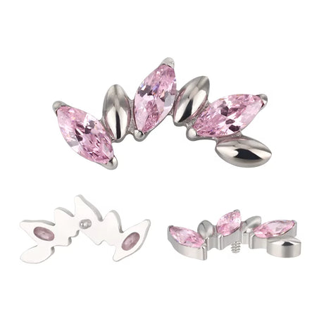 Titano žiedas alternatyvus markizės formos