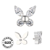 Titano žiedas Drugelis