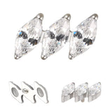 Titano žiedas įstrižas markizės formos