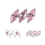 Titano žiedas įstrižas markizės formos