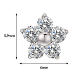 Titano žiedas Gėlė