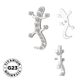 Titano žiedas Gecko