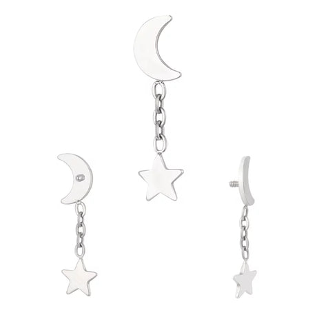 Titano žiedas Moonstar