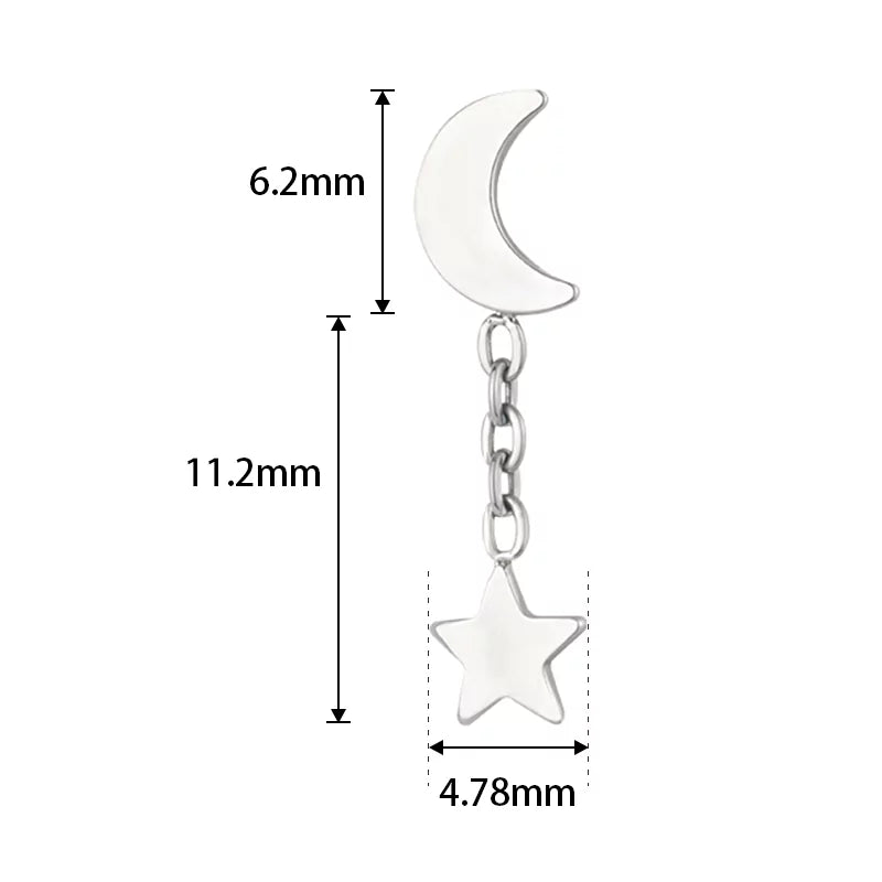 Titano žiedas Moonstar
