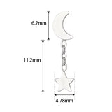 Titano žiedas Moonstar
