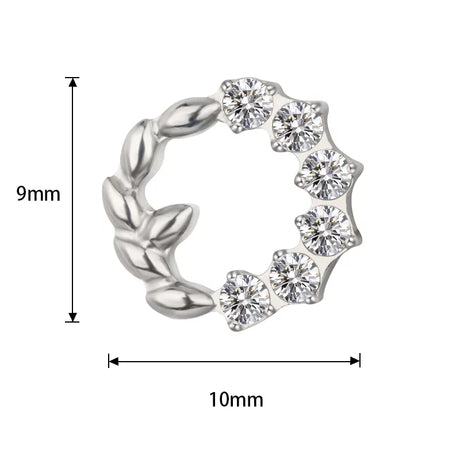 Titanium Ring Olive Wreath - BVShop