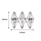 Titano žiedas lygiagretus markizė