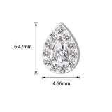 Titano žiedas su kriaušės formos akmenukais