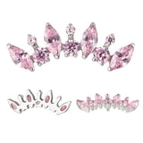 Titano žiedas apvalus ir markizės formos