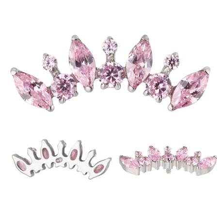 Titano žiedas apvalus ir markizės formos