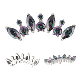 Titano žiedas apvalus ir markizės formos