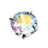 Titano žiedų patarimai su cirkonio apvadu