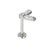 Titano žiedas dvigubo stačiakampio formos