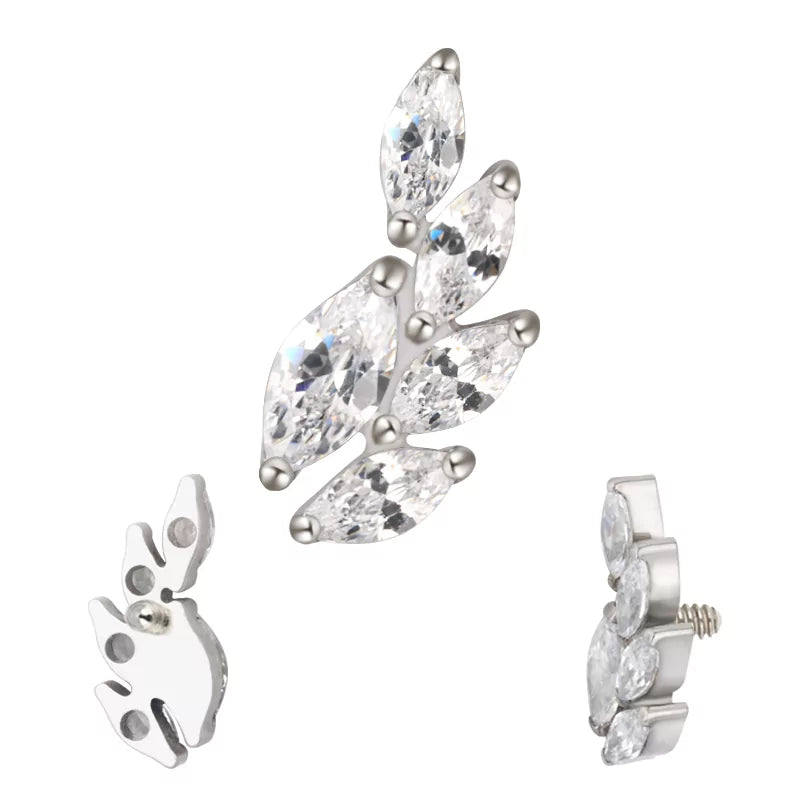 Titano žiedas kviečių varpos formos