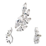 Titano žiedas kviečių varpos formos