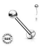 Titano be sriegio rutulio viršus su labretu