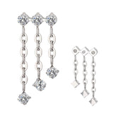 Titano trigubas žiedinis grandinės pakabukas