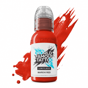 World Famous Limitless Tattoo Ink Marchi Red 30ml - BVShop
