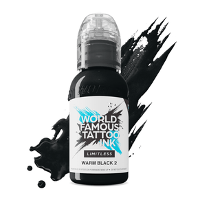 World Famous Limitless Tattoo Ink Warm Black 2 30ml - BVShop