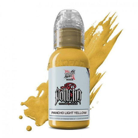 World Famous Tattoo Ink AD Pancho Light Yellow 30ml - BVShop
