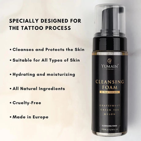 Yumain Tattoo Cleansing Foam 170ml - BVShop